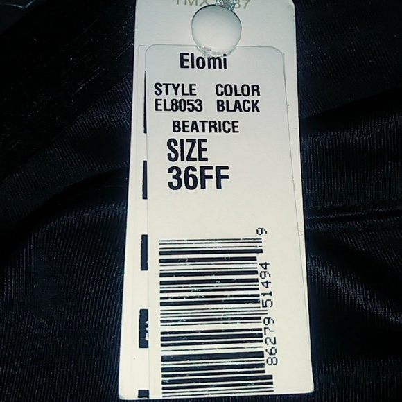 Elomi Maternity Beatrice EL8053 Black Bra 36 FF - Picture 5 of 5